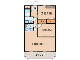 シャルマン冨士塚の物件間取画像